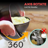 Boiling And Steaming Cooking Pot With Built-In Strainer