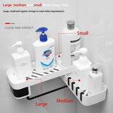 Seamless Rotating Tripod Bathroom Organizer