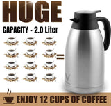Insulated Thermal Coffee Carafe (68 Oz)