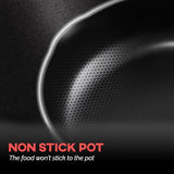 Boiling And Steaming Cooking Pot With Built-In Strainer