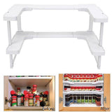 Adjustable Space Rack Kitchen Cabinet Organizer