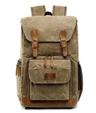 Vintage Outdoor Waterproof Camera Bag Backpack