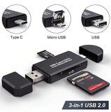 3-in-1 Easy Card Reader