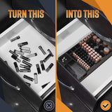 Battery Storage Box Organizer with Energy Tester