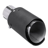 Universal Matte Carbon Fiber Car Exhaust Tail Muffler Pipe