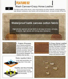 Vintage Outdoor Waterproof Camera Bag Backpack