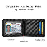 Black Carbon Money Clip Wallet