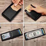 Black Carbon Money Clip Wallet