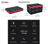 Collapsible Car Trunk Organizer & Storage Container Cargo Box