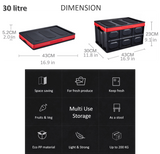 Collapsible Car Trunk Organizer & Storage Container Cargo Box