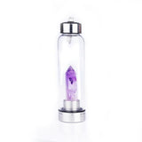 Healing Natural Quartz Glass Water Bottle