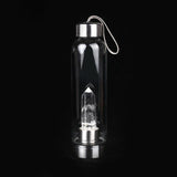 Healing Natural Quartz Glass Water Bottle