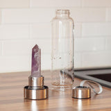 Healing Natural Quartz Glass Water Bottle
