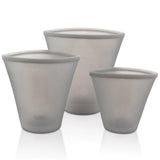 Stand Up Silicone Food Storage - Leakproof Containers