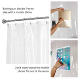 Clear Shower Curtain with Pockets