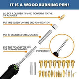 Wood Burning Pyrography Kit - 42pcs